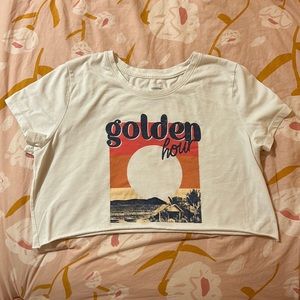 Golden Hour Cropped T-Shirt XL